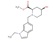 methyl (2R*,4S*)-1-[(1-ethyl-1H-indol-6-yl)methyl]-4-hydroxypiperidine-2-carboxylate