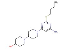 1'-[6-amino-2-(butylthio)pyrimidin-4-yl]-1,4'-bipiperidin-4-ol