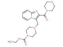ethyl 4-{[2-(4-morpholinylcarbonyl)imidazo[1,2-a]pyridin-3-yl]methyl}-1-piperazinecarboxylate
