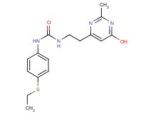 N-[4-(ethylthio)phenyl]-N'-[2-(6-hydroxy-2-methylpyrimidin-4-yl)ethyl]urea
