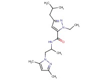 N-[2-(3,5-dimethyl-1H-pyrazol-1-yl)-1-methylethyl]-1-ethyl-3-isobutyl-1H-pyrazole-5-carboxamide