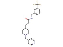 3-[1-(4-pyridinylmethyl)-4-piperidinyl]-N-[3-(trifluoromethyl)benzyl]propanamide