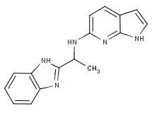 N-[1-(1H-benzimidazol-2-yl)ethyl]-1H-pyrrolo[2,3-b]pyridin-6-amine