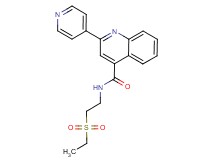 N-[2-(ethylsulfonyl)ethyl]-2-(4-pyridinyl)-4-quinolinecarboxamide