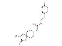 N-[2-(4-chlorophenyl)ethyl]-2-(3-methyl-2-oxo-1-oxa-3,8-diazaspiro[4.5]dec-8-yl)acetamide