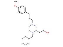 2-{1-(cyclohexylmethyl)-4-[(2E)-3-(4-methoxyphenyl)-2-propen-1-yl]-2-piperazinyl}ethanol