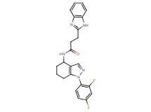 3-(1H-benzimidazol-2-yl)-N-[1-(2,4-difluorophenyl)-4,5,6,7-tetrahydro-1H-indazol-4-yl]propanamide
