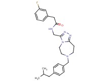 2-(3-fluorophenyl)-N-{[7-(4-isobutylbenzyl)-6,7,8,9-tetrahydro-5H-[1,2,4]triazolo[4,3-d][1,4]diazepin-3-yl]methyl}acetamide