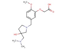 [5-({3-[(dimethylamino)methyl]-3-hydroxypyrrolidin-1-yl}methyl)-2-methoxyphenoxy]acetic acid