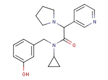 N-cyclopropyl-N-(3-hydroxybenzyl)-2-pyridin-3-yl-2-pyrrolidin-1-ylacetamide