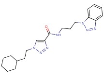 N-[3-(1H-1,2,3-benzotriazol-1-yl)propyl]-1-(2-cyclohexylethyl)-1H-1,2,3-triazole-4-carboxamide