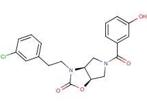 (3aS*,6aR*)-3-[2-(3-chlorophenyl)ethyl]-5-(3-hydroxybenzoyl)hexahydro-2H-pyrrolo[3,4-d][1,3]oxazol-2-one