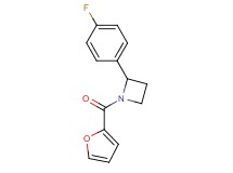 2-(4-fluorophenyl)-1-(2-furoyl)azetidine