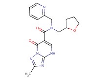 2-methyl-7-oxo-N-(pyridin-2-ylmethyl)-N-(tetrahydrofuran-2-ylmethyl)-4,7-dihydro[1,2,4]triazolo[1,5-a]pyrimidine-6-carboxamide