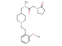 N-({1-[2-(2-methoxyphenyl)ethyl]-4-piperidinyl}methyl)-N-methyl-2-(2-oxo-1-pyrrolidinyl)acetamide