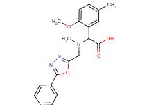 (2-methoxy-5-methylphenyl){methyl[(5-phenyl-1,3,4-oxadiazol-2-yl)methyl]amino}acetic acid