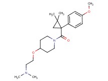 2-[(1-{[1-(4-methoxyphenyl)-2,2-dimethylcyclopropyl]carbonyl}piperidin-4-yl)oxy]-N,N-dimethylethanamine