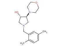 (3S*,4S*)-1-(2,5-dimethylbenzyl)-4-(4-morpholinyl)-3-pyrrolidinol