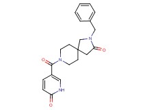 2-benzyl-8-[(6-oxo-1,6-dihydro-3-pyridinyl)carbonyl]-2,8-diazaspiro[4.5]decan-3-one