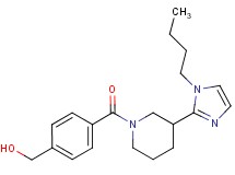 (4-{[3-(1-butyl-1H-imidazol-2-yl)-1-piperidinyl]carbonyl}phenyl)methanol