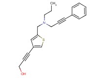 3-(5-{[(3-phenylprop-2-yn-1-yl)(propyl)amino]methyl}-3-thienyl)prop-2-yn-1-ol