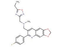 1-(5-ethyl-1,2,4-oxadiazol-3-yl)-N-{[6-(4-fluorophenyl)[1,3]dioxolo[4,5-g]quinolin-7-yl]methyl}-N-methylmethanamine