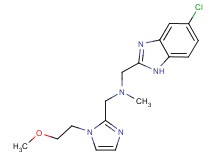 1-(5-chloro-1H-benzimidazol-2-yl)-N-{[1-(2-methoxyethyl)-1H-imidazol-2-yl]methyl}-N-methylmethanamine