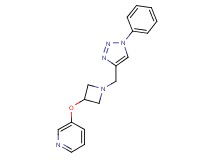 3-({1-[(1-phenyl-1H-1,2,3-triazol-4-yl)methyl]-3-azetidinyl}oxy)pyridine