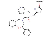 N-{[(2S)-5-oxo-2-pyrrolidinyl]methyl}-2-(2-phenyl-2,3-dihydro-1,4-benzoxazepin-4(5H)-yl)-N-(3-pyridinylmethyl)acetamide