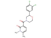 3-{[2-(3,4-dichlorophenyl)morpholin-4-yl]carbonyl}-1,6-dimethylpyridin-2(1H)-one