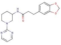 3-(1,3-benzodioxol-5-yl)-N-[1-(2-pyrimidinyl)-3-piperidinyl]propanamide
