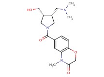 6-{[(3R*,4R*)-3-[(dimethylamino)methyl]-4-(hydroxymethyl)-1-pyrrolidinyl]carbonyl}-4-methyl-2H-1,4-benzoxazin-3(4H)-one