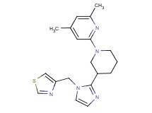 2,4-dimethyl-6-{3-[1-(1,3-thiazol-4-ylmethyl)-1H-imidazol-2-yl]piperidin-1-yl}pyridine