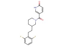 5-({3-[2-(2,6-difluorophenyl)ethyl]-1-piperidinyl}carbonyl)-2(1H)-pyridinone