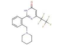 6-(pentafluoroethyl)-2-[2-(piperidin-1-ylmethyl)phenyl]pyrimidin-4(3H)-one