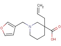 3-allyl-1-(3-furylmethyl)-3-piperidinecarboxylic acid