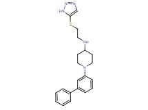 1-(3-biphenylyl)-N-[2-(1H-1,2,3-triazol-5-ylthio)ethyl]-4-piperidinamine