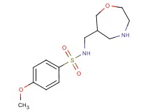 4-methoxy-N-(1,4-oxazepan-6-ylmethyl)benzenesulfonamide hydrochloride