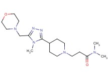 N,N-dimethyl-3-{4-[4-methyl-5-(morpholin-4-ylmethyl)-4H-1,2,4-triazol-3-yl]piperidin-1-yl}propanamide