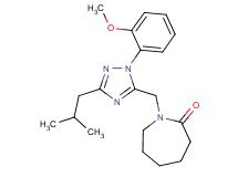 1-{[3-isobutyl-1-(2-methoxyphenyl)-1H-1,2,4-triazol-5-yl]methyl}azepan-2-one