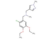 (2-chloro-4,5-diethoxybenzyl)methyl[(1-methyl-1H-pyrazol-4-yl)methyl]amine