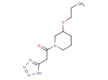 3-propoxy-1-(1H-tetrazol-5-ylacetyl)piperidine