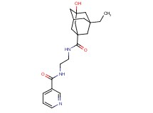 N-(2-{[(3-ethyl-5-hydroxy-1-adamantyl)carbonyl]amino}ethyl)nicotinamide