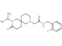 N-(2-fluorobenzyl)-2-(8-isopropyl-9-oxo-2,8-diazaspiro[5.5]undec-2-yl)acetamide