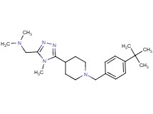 ({5-[1-(4-tert-butylbenzyl)piperidin-4-yl]-4-methyl-4H-1,2,4-triazol-3-yl}methyl)dimethylamine