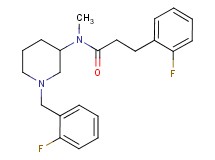 N-[1-(2-fluorobenzyl)-3-piperidinyl]-3-(2-fluorophenyl)-N-methylpropanamide