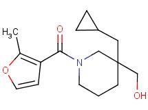 [3-(cyclopropylmethyl)-1-(2-methyl-3-furoyl)-3-piperidinyl]methanol