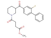 methyl 4-{3-[(2-fluoro-4-biphenylyl)carbonyl]-1-piperidinyl}-4-oxobutanoate