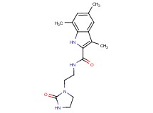 3,5,7-trimethyl-N-[2-(2-oxo-1-imidazolidinyl)ethyl]-1H-indole-2-carboxamide