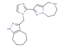 2-[1-(1,4,5,6,7,8-hexahydrocyclohepta[c]pyrazol-3-ylmethyl)-1H-imidazol-2-yl]-5,6,7,8-tetrahydro-4H-pyrazolo[1,5-a][1,4]diazepine dihydrochloride